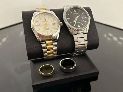Stand for two watches and rings